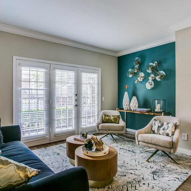 Essex House - Modern Furnished Living Room with Laminate Flooring